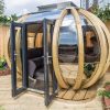 garden pods - photo of a garden pod with glass doors.
