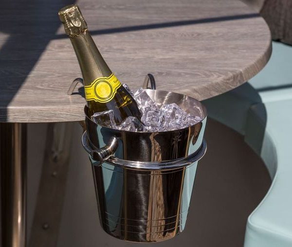 Table-Mountable Champagne Bucket With Holder